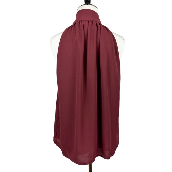 WAYF Marion Tie Neck Sleeveless Blouse Size Large - Picture 6 of 9